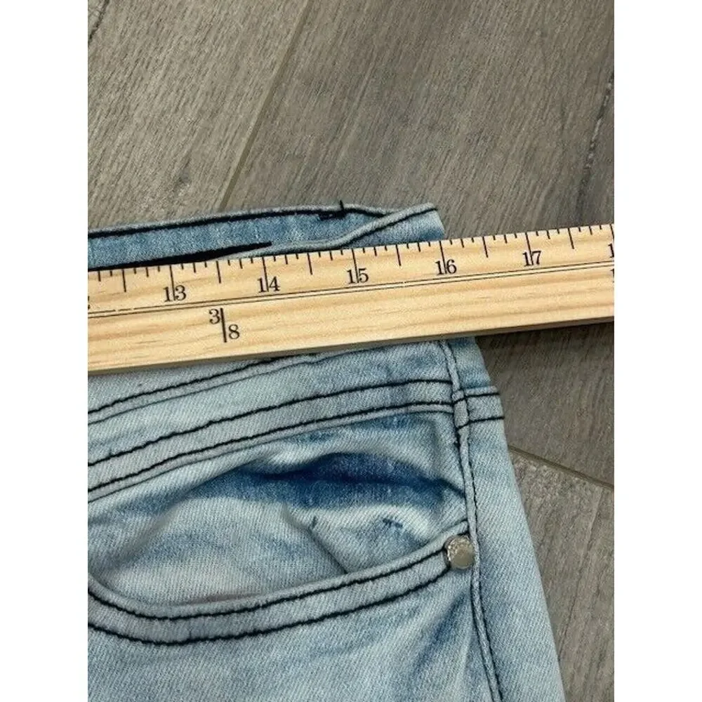 Rockstar Original Mens Stacked Flare Denim‎ Jeans Shake Blue 32 NWT Streetwear